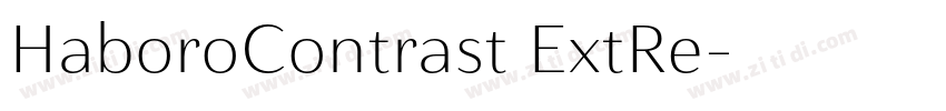 HaboroContrast ExtRe字体转换